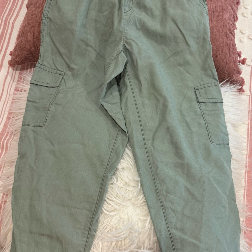 GAP Green Cargo Pants with Relaxed Fit and Sturdy Fabric